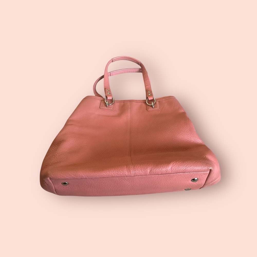 Coach bubble pink pebbled Leather Tote Bag - Picture 9 of 12